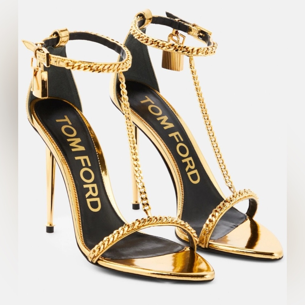 TOM FORD
chain-link stiletto sandals